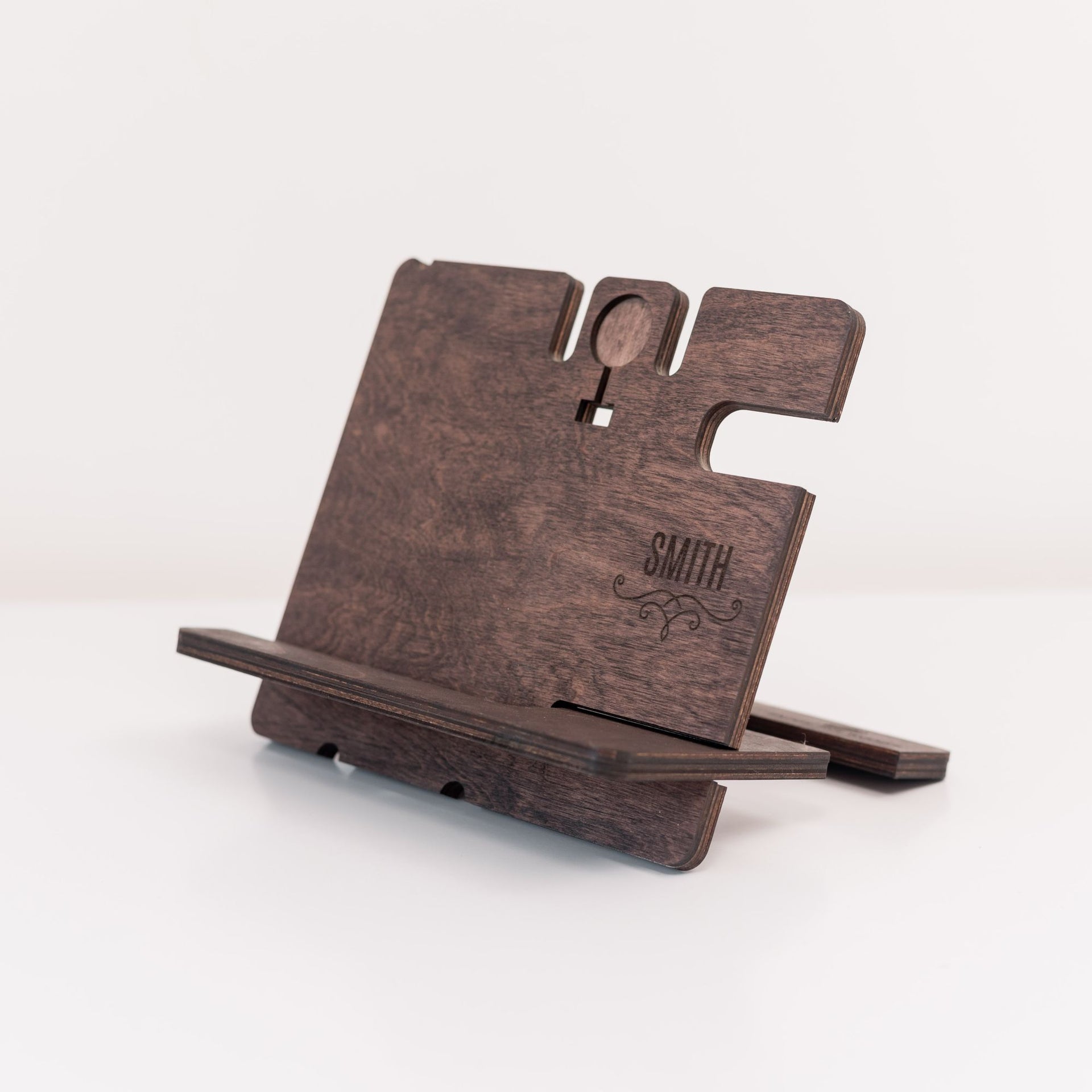 Wooden Phone Docking Station - Personalized Organizer for Men