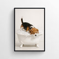 Dog - Beagle Animal Bathroom Tub Poster