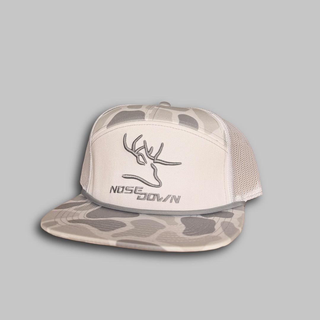 7 Panel Duck Camo Embroidered Snapback Hat - Unisex Streetwear