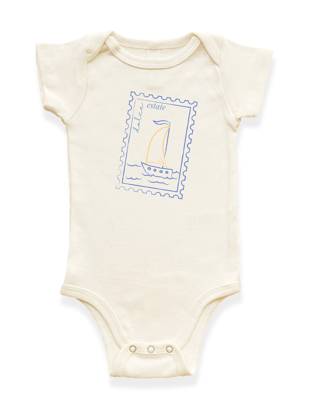 Dolce Estate Stamp Organic Cotton Baby Bodysuit