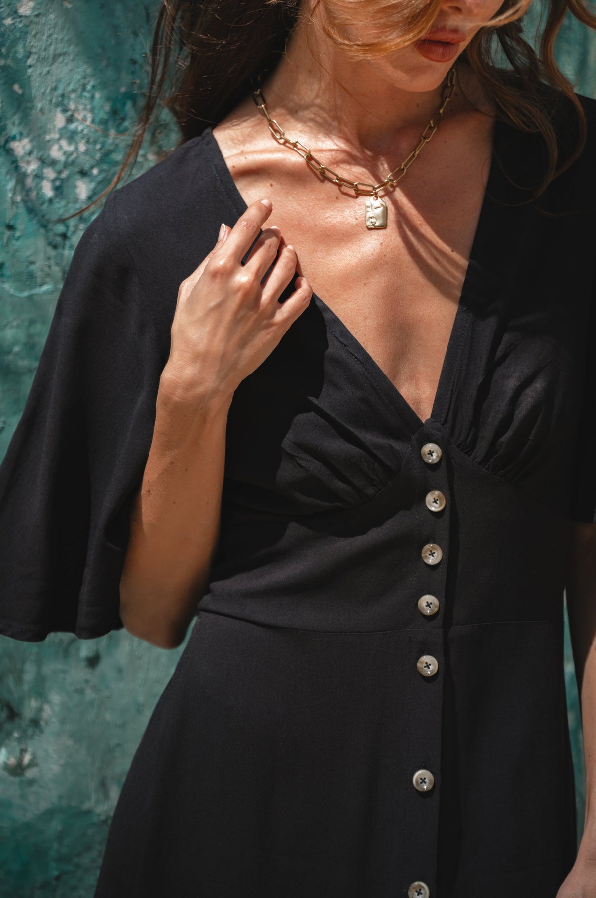 Donna Button Down Midi Dress (Sale)