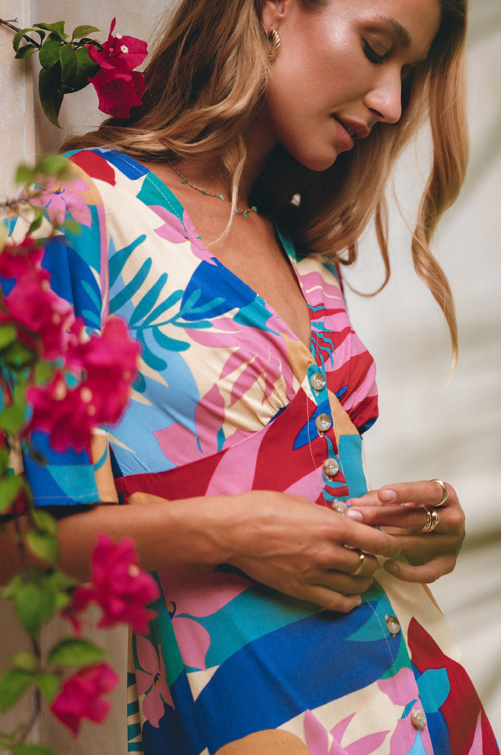 Donna Button Down Midi Dress (Sale)