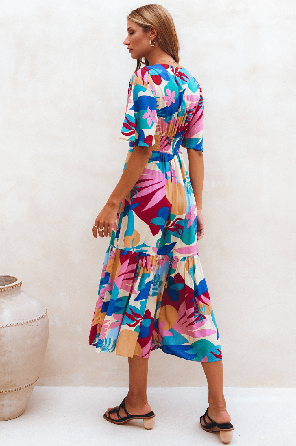 Donna Button Down Midi Dress (Sale)