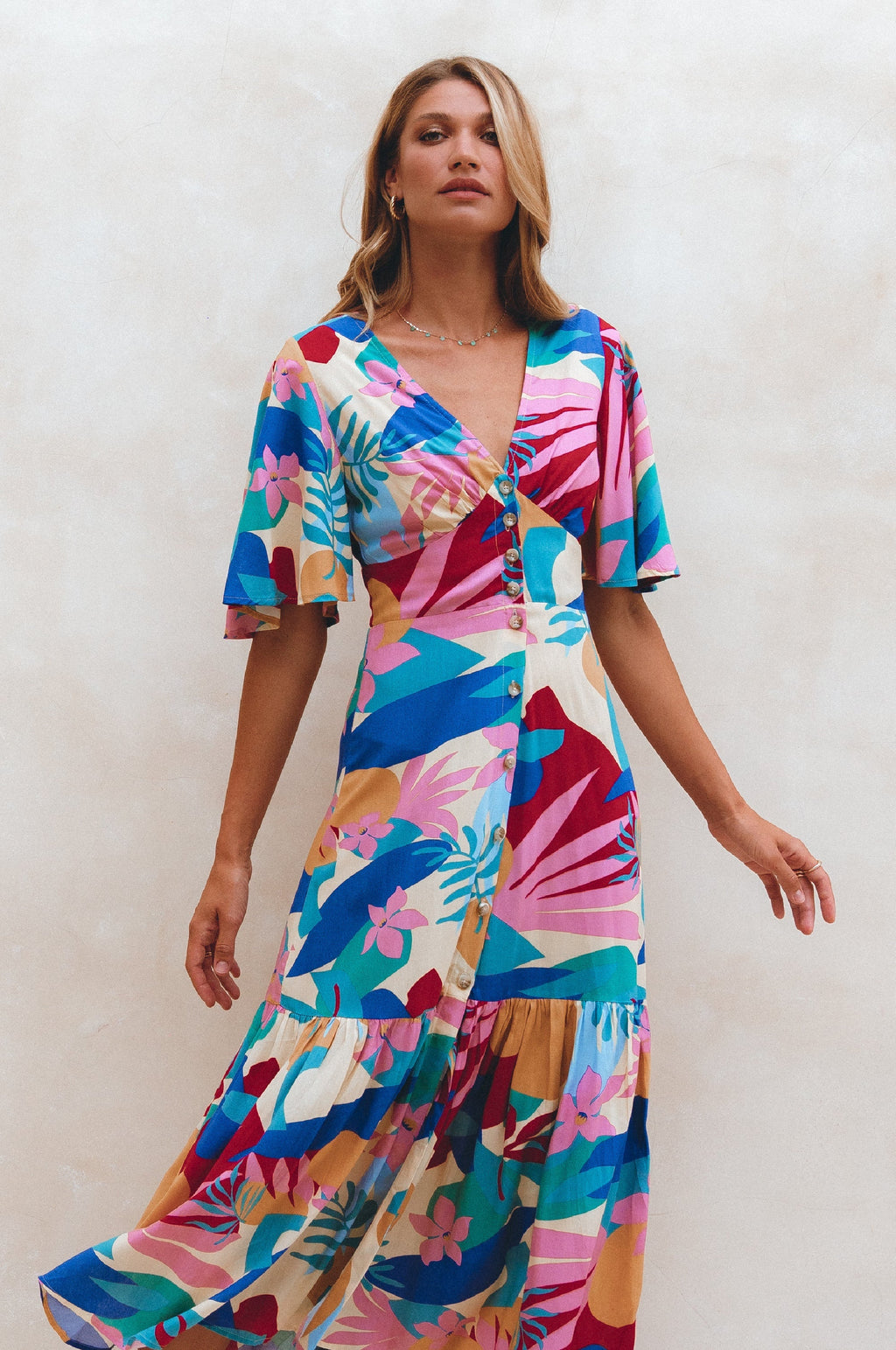 Donna Button Down Midi Dress (Sale)