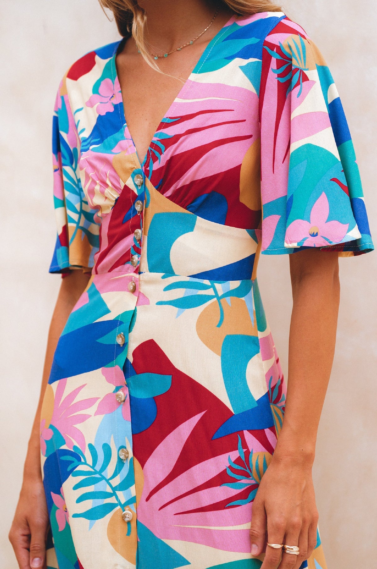 Donna Button Down Midi Dress (Sale)