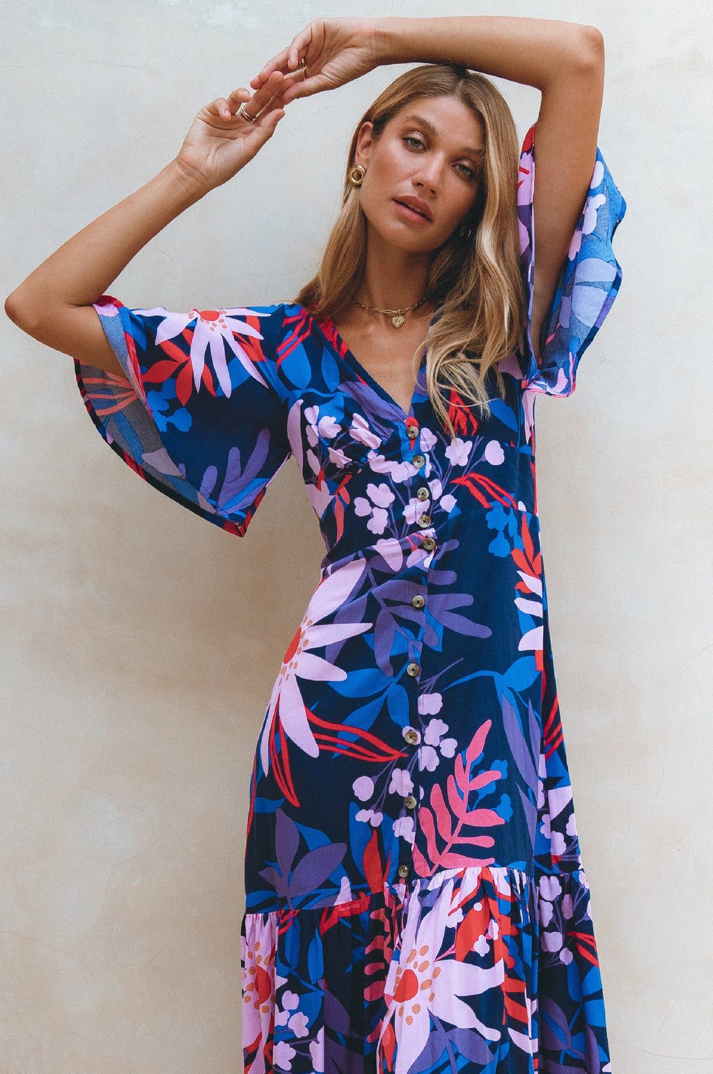Donna Button Down Midi Dress (Sale)