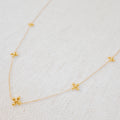 Dot Dot Golden Cross Necklace