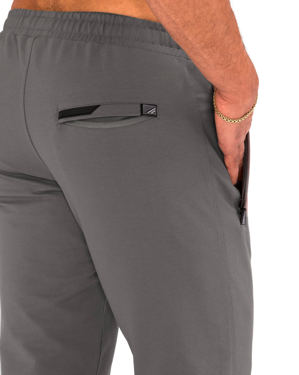 Navy Blue Athletic Tapered Jogger Pants for Tall Men - Image 34