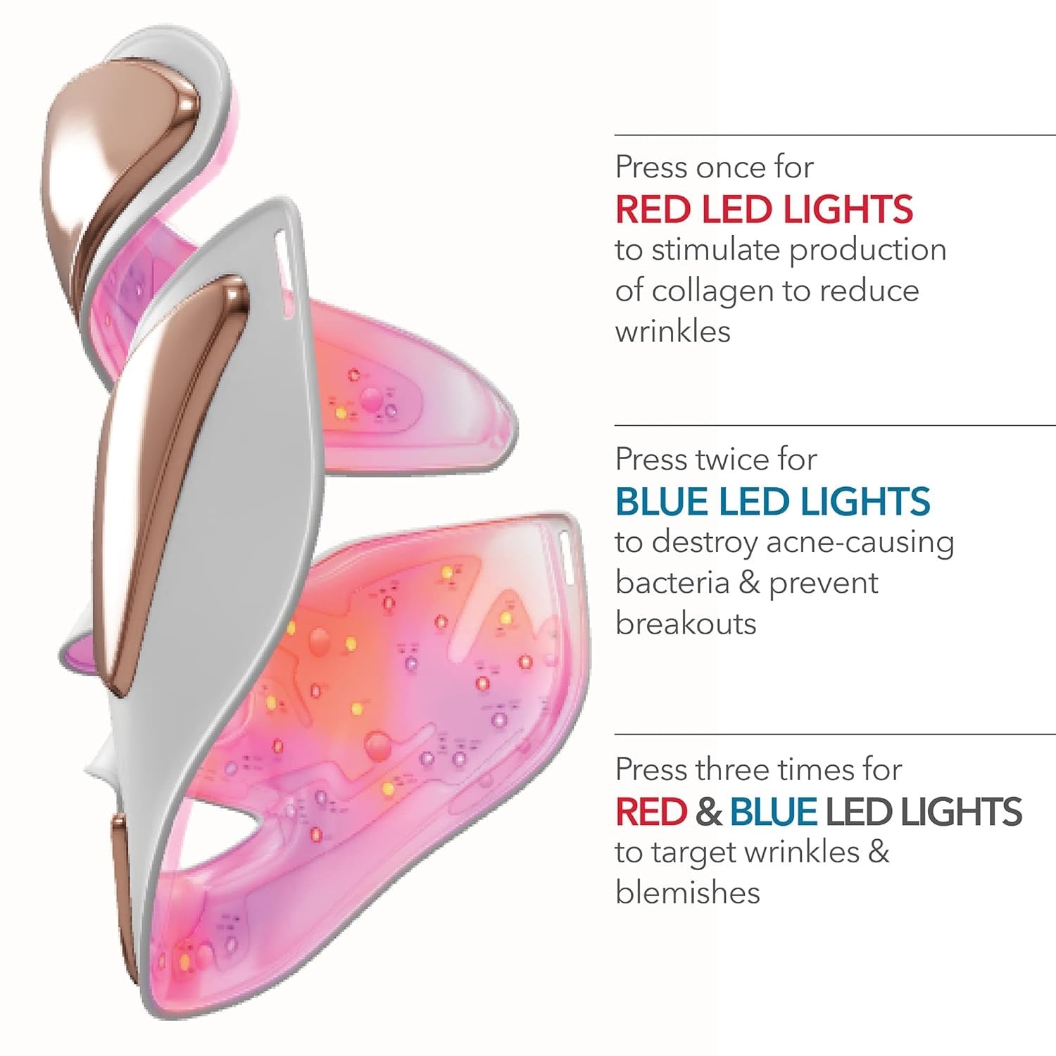 DRx SpectraLite FaceWare Pro LED Mask for Wrinkles and Acne
