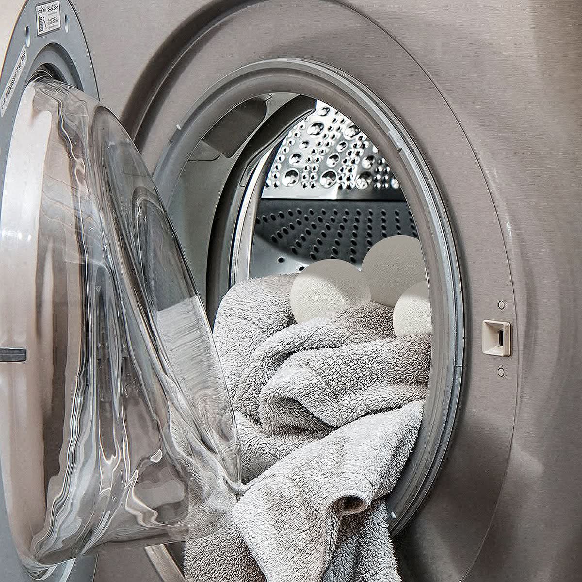 Eco-Friendly 100% Wool Dryer Balls (6 Pack) for Laundry Efficiency
