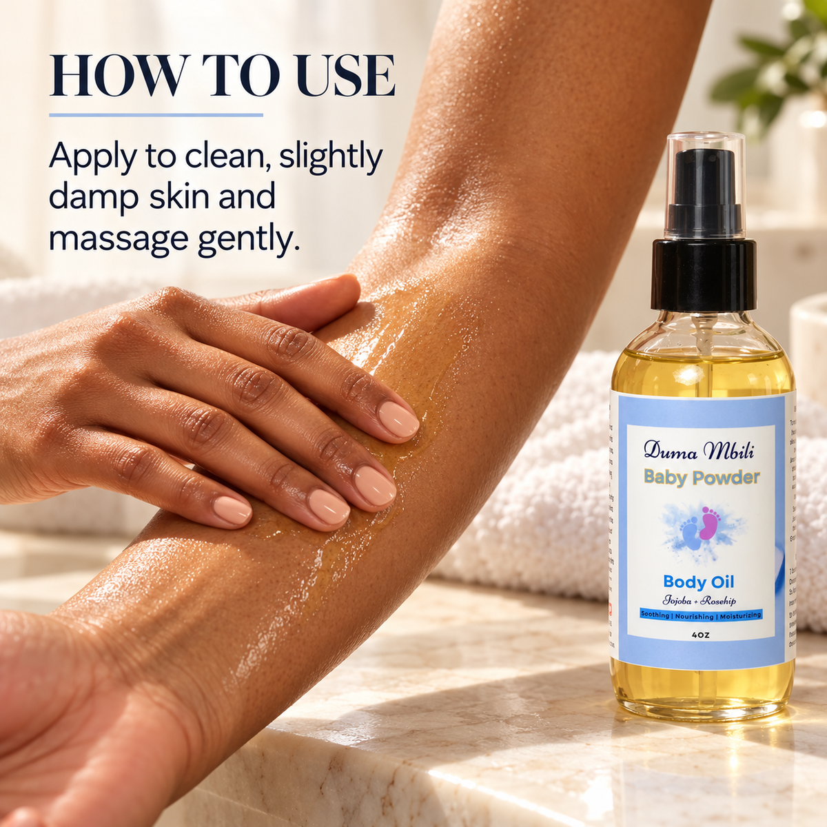 Baby Powder Body Oil