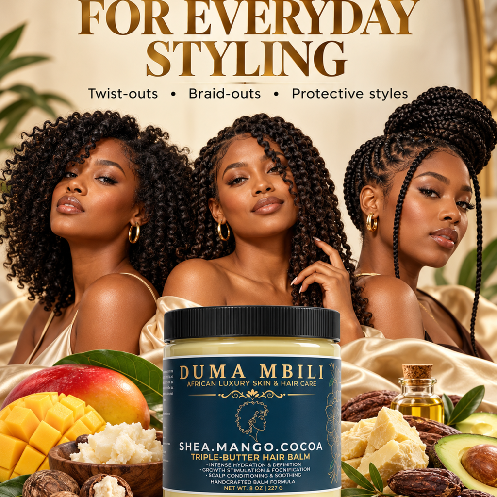 Duma Mbili Shea • Mango • Cocoa Triple-Butter Hair Balm