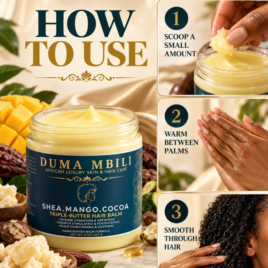 Duma Mbili Shea • Mango • Cocoa Triple-Butter Hair Balm