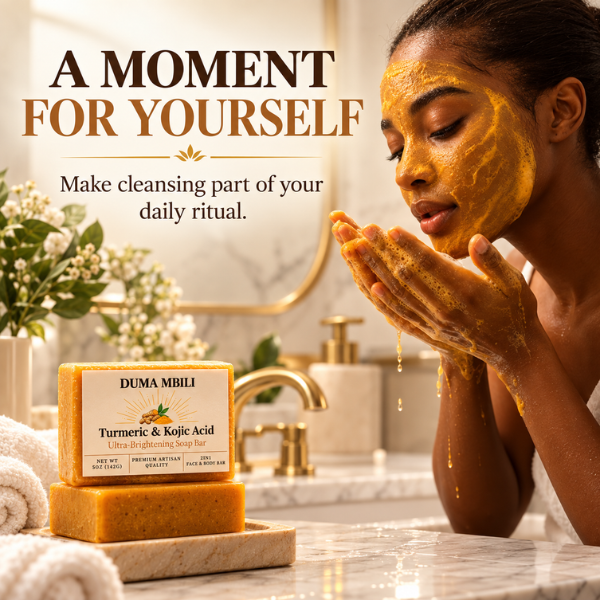 Duma Mbili Turmeric & Kojic Acid Ultra-Brightening Soap Bar