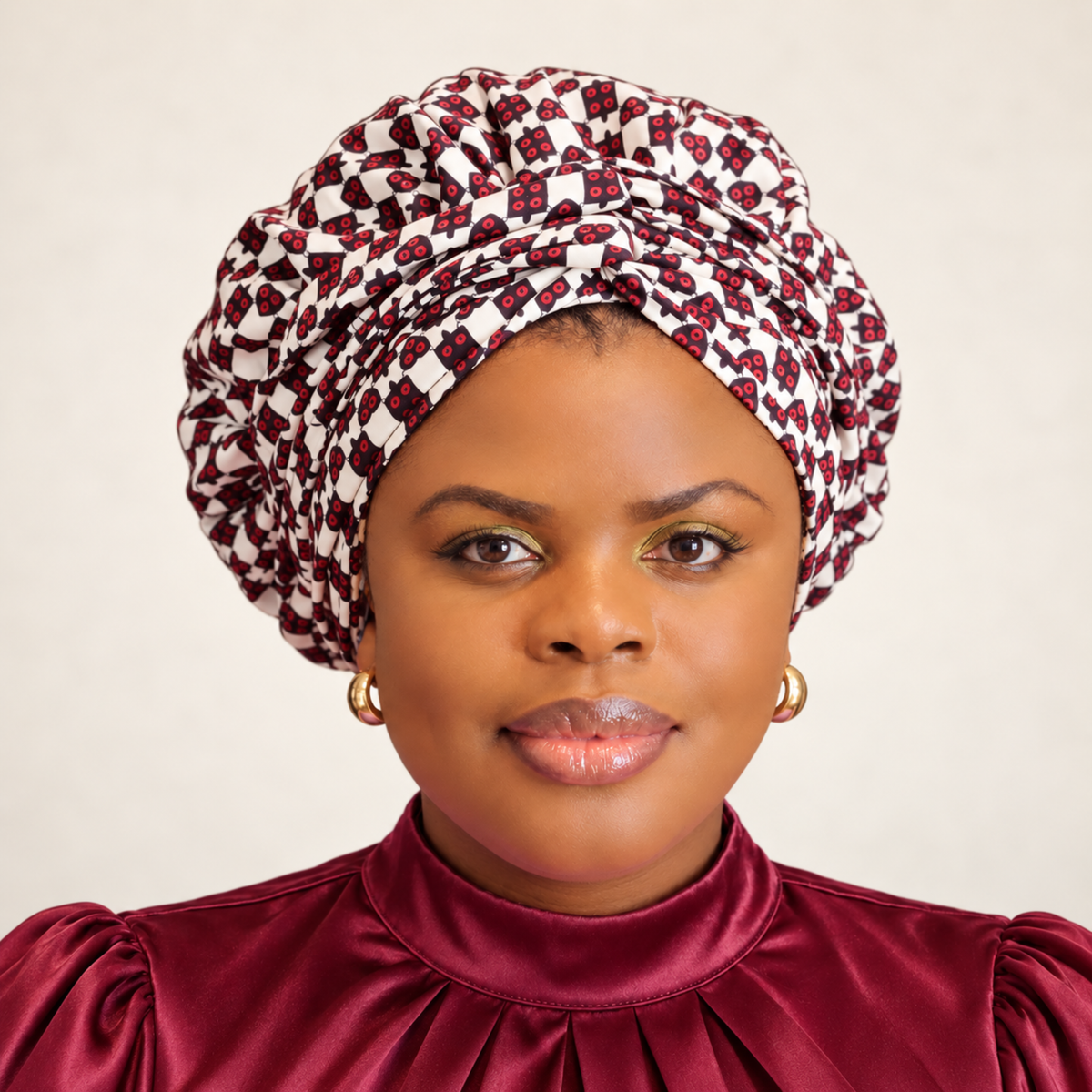 Duma Mbili African Print Bonnet wrap