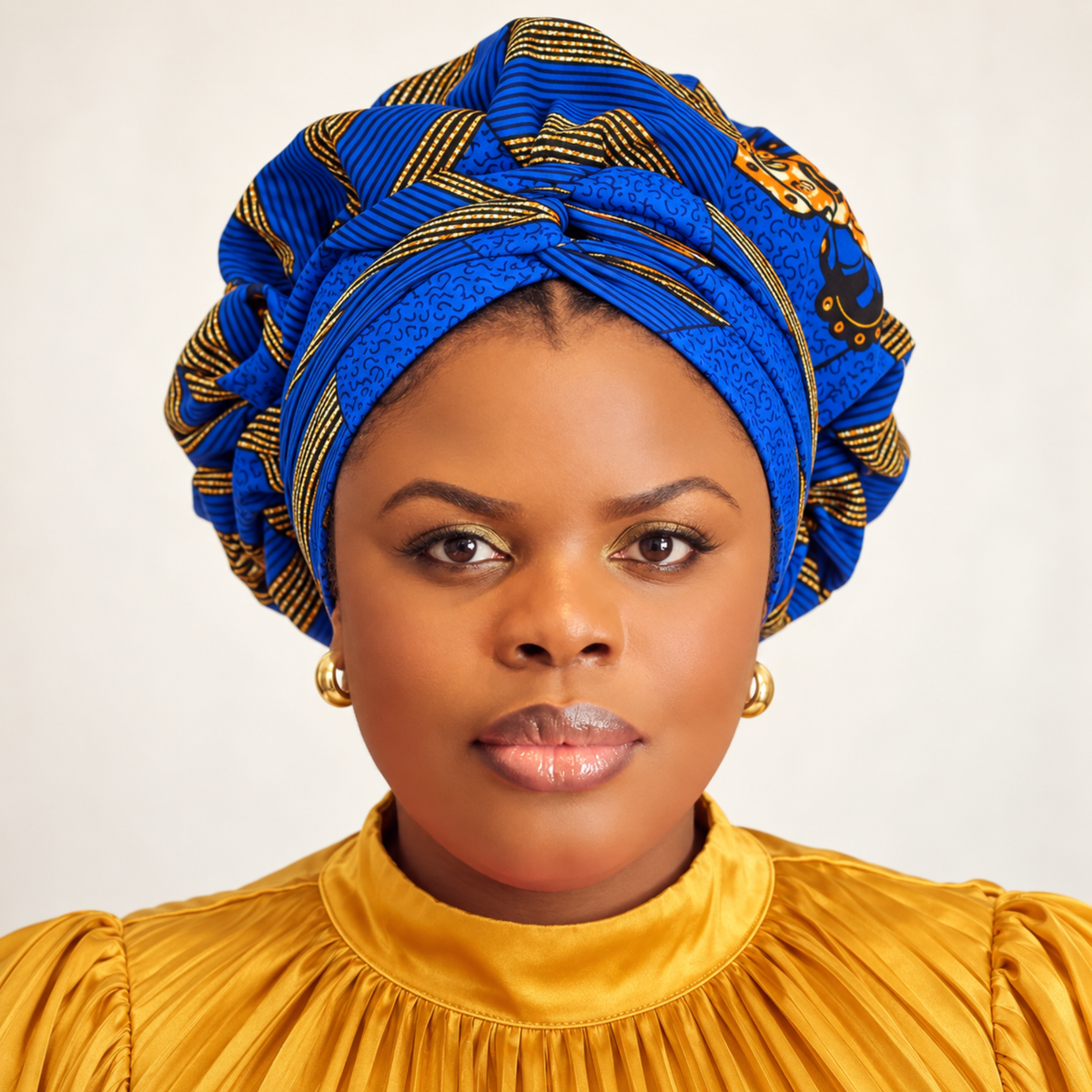 Duma Mbili African Print Bonnet wrap