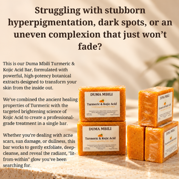 Duma Mbili Turmeric & Kojic Acid Ultra-Brightening Soap Bar
