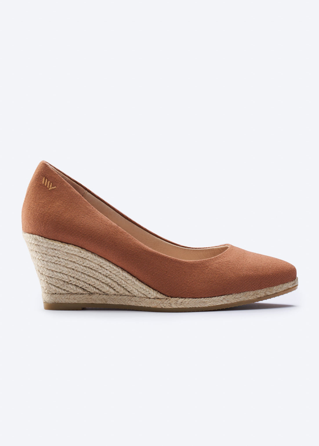 Roses Canvas U Cut Espadrille Wedges
