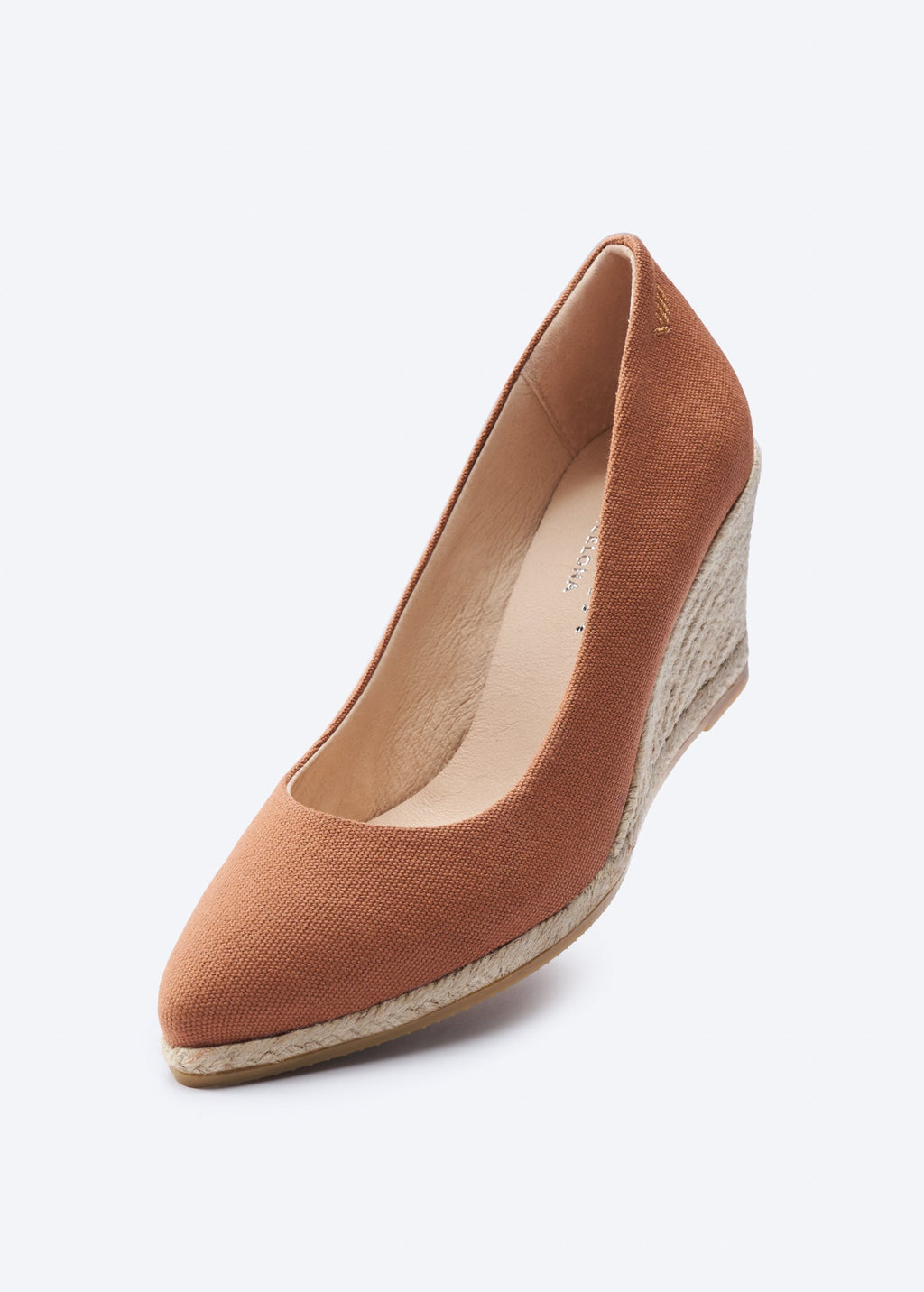 Roses Canvas U Cut Espadrille Wedges