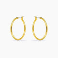 Yasmin 14k Gold Medium Hoop Earrings