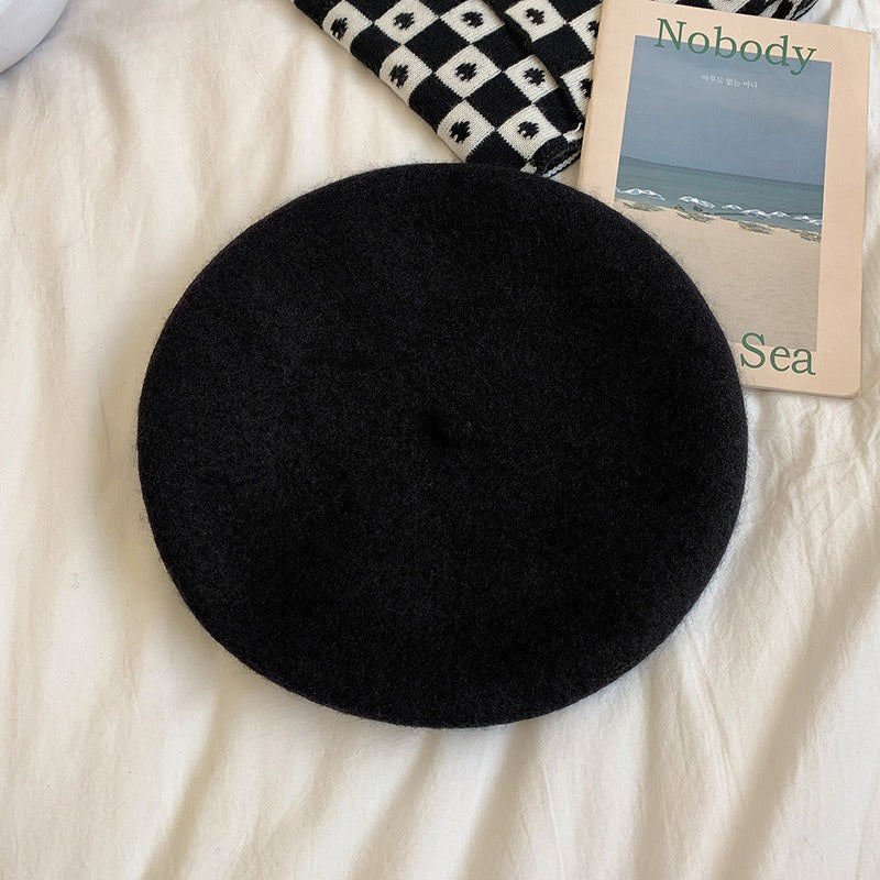 Vibrant Wool Blend Beret Retro Harajuku Style Painter Hat - Image 12