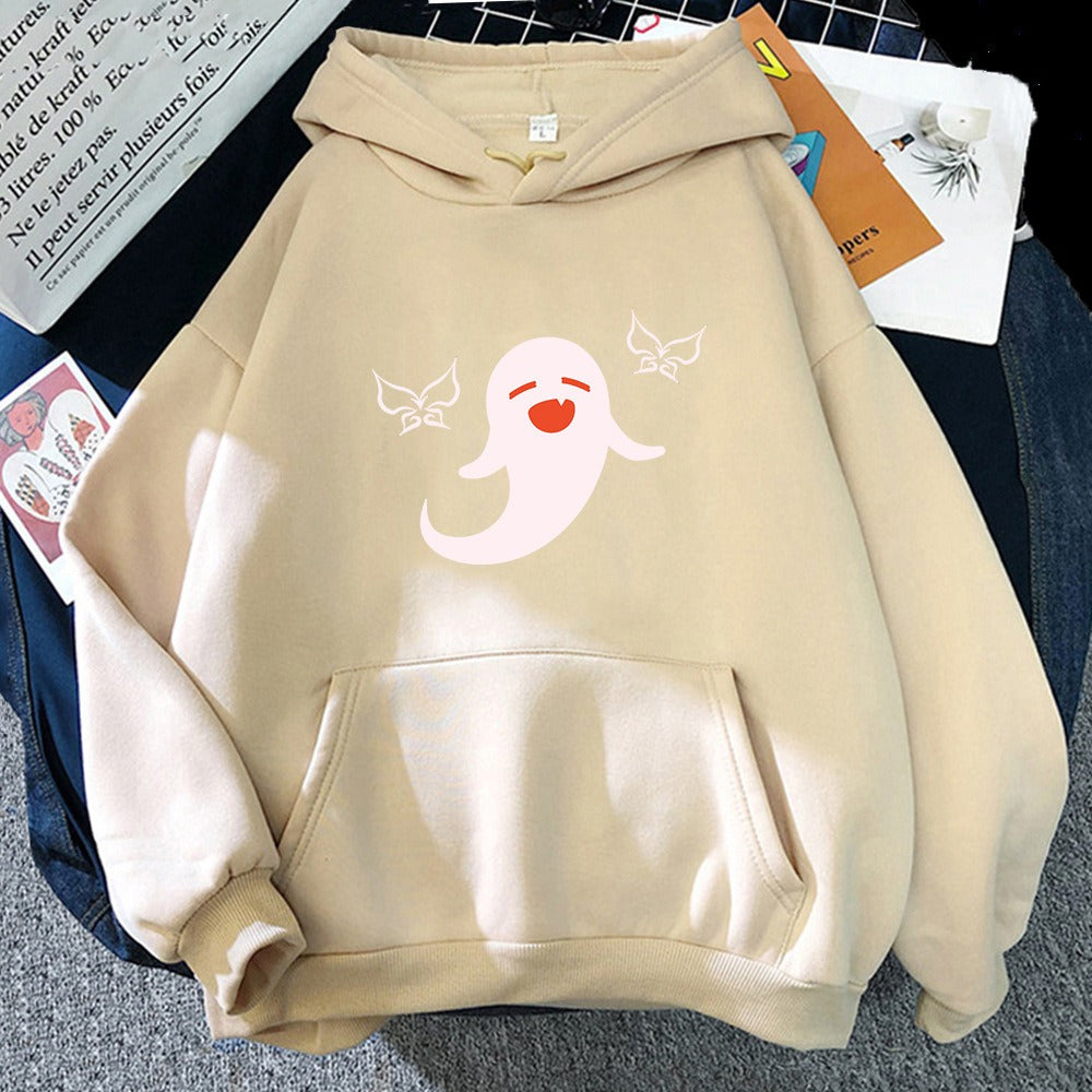 Women's Hu Tao Anime Graphic Hoodie - Pink & White Harajuku Style - Image 19
