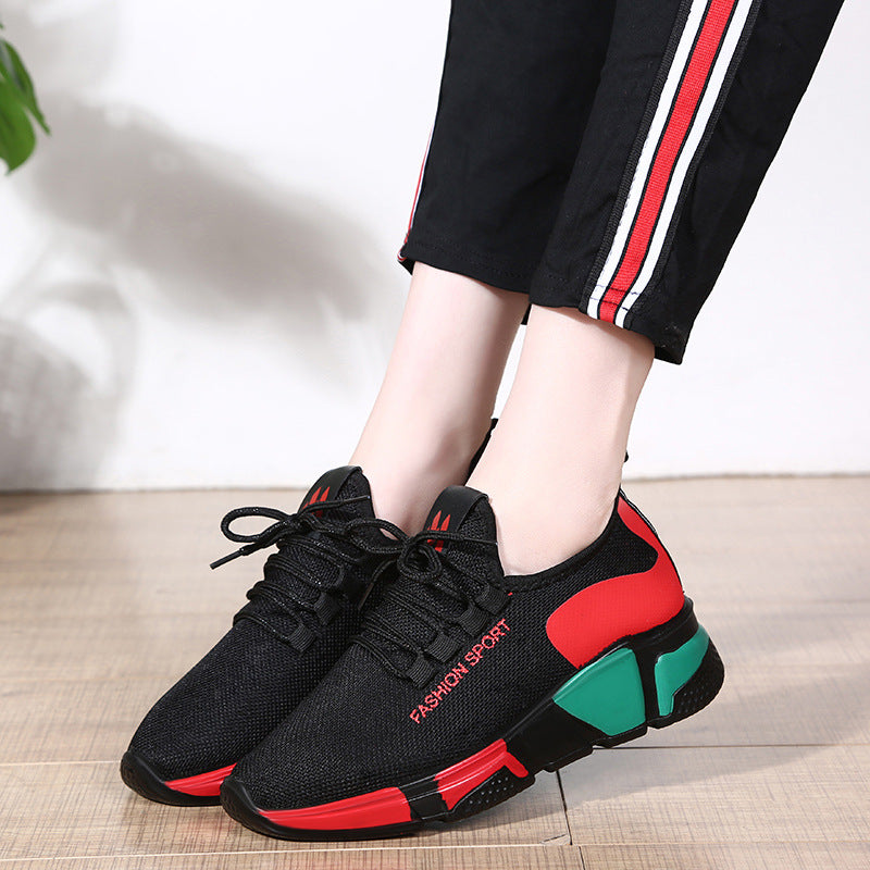 Women's Lightweight Lace-Up Fashion Sports Sneakers - Image 2