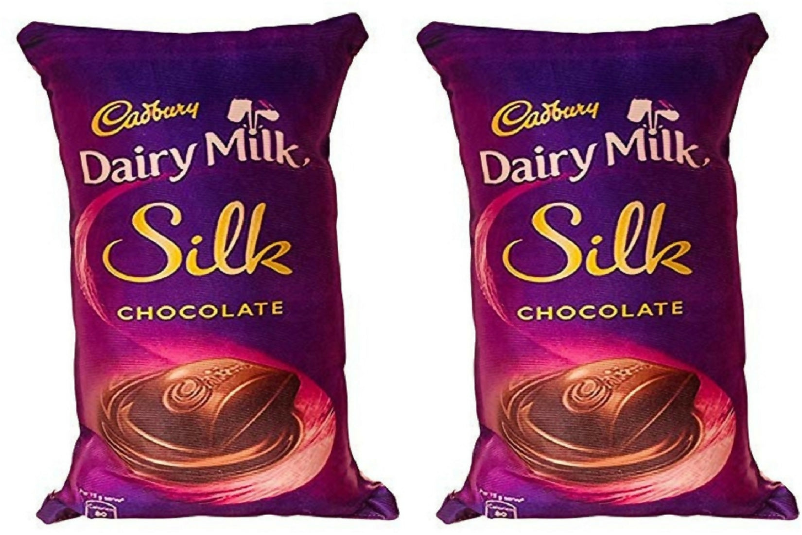 Set of 2 reversible silk-feel microfibre cushions for kids rooms