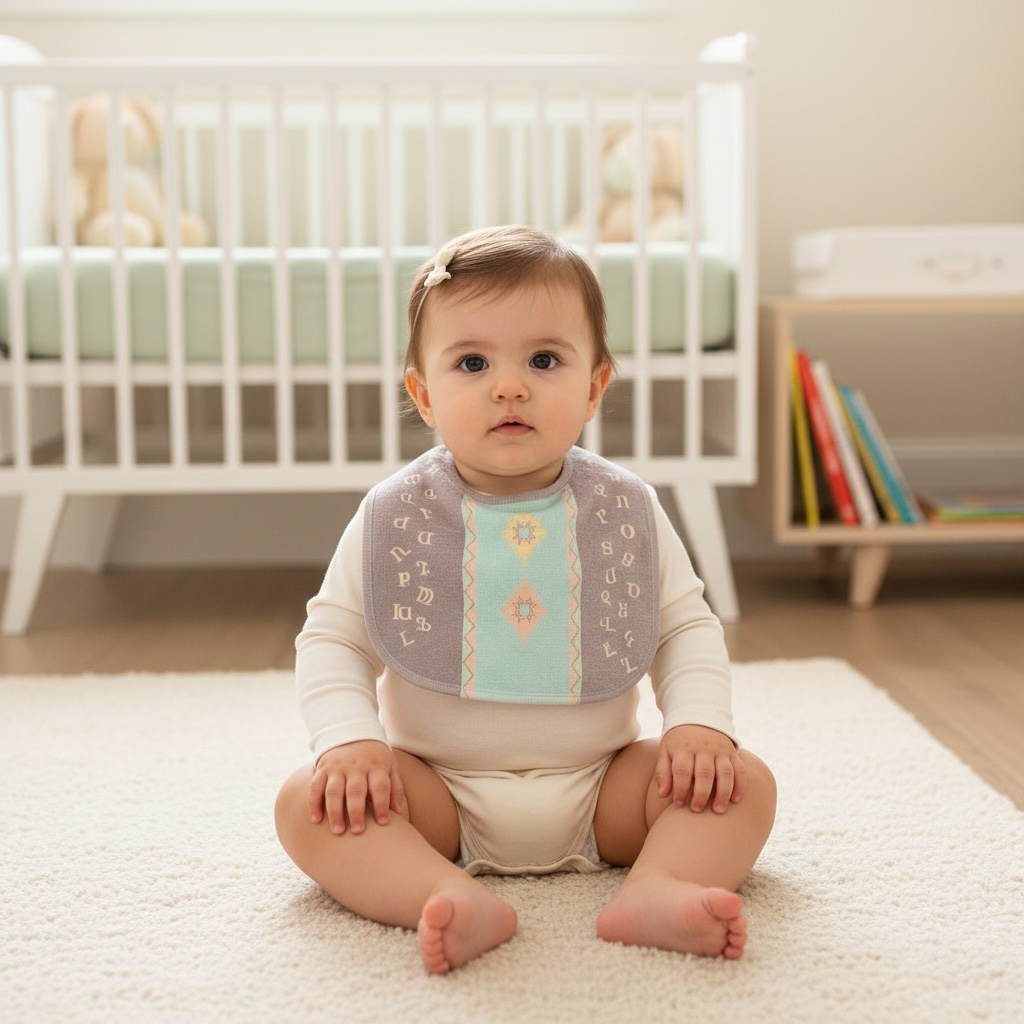 Armenian Alphabet Unisex Baby Bib