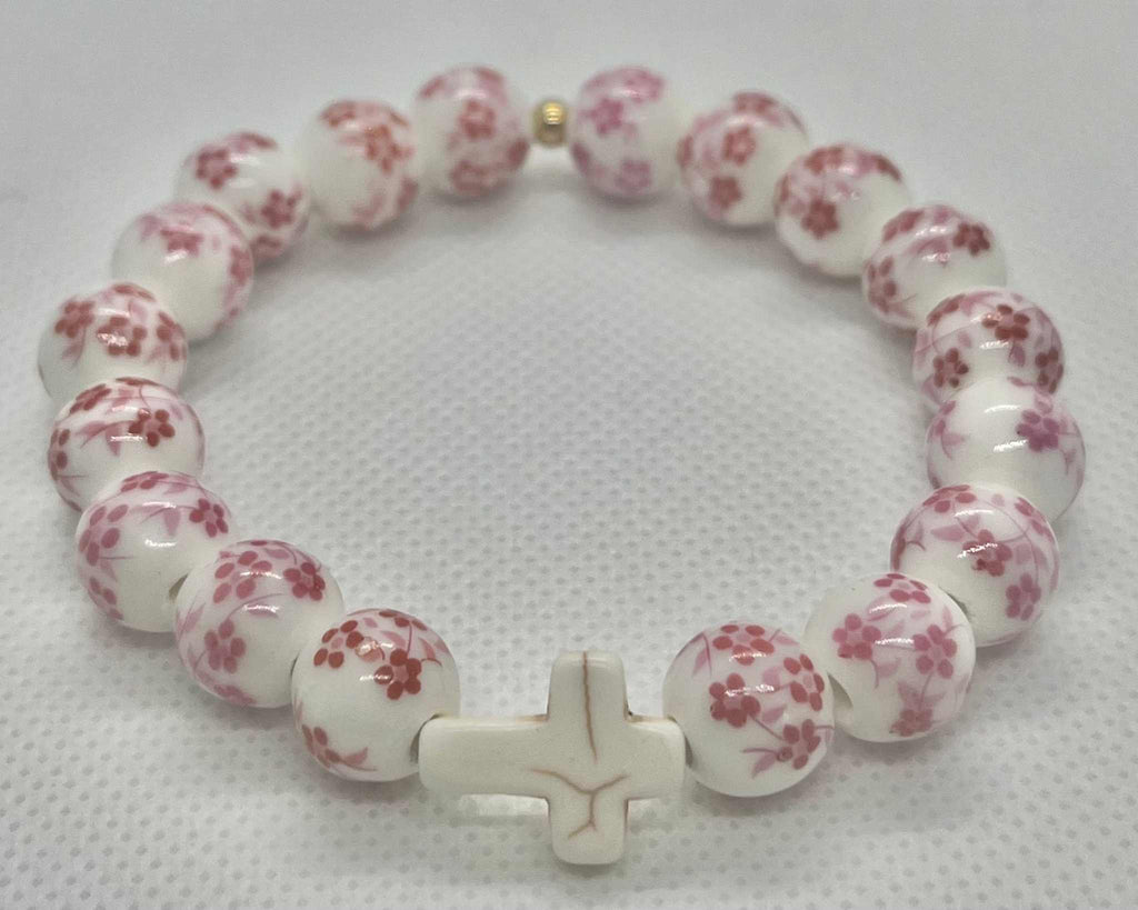 Cross Bead Bracelet Collection - Faith-Inspired Jewelry