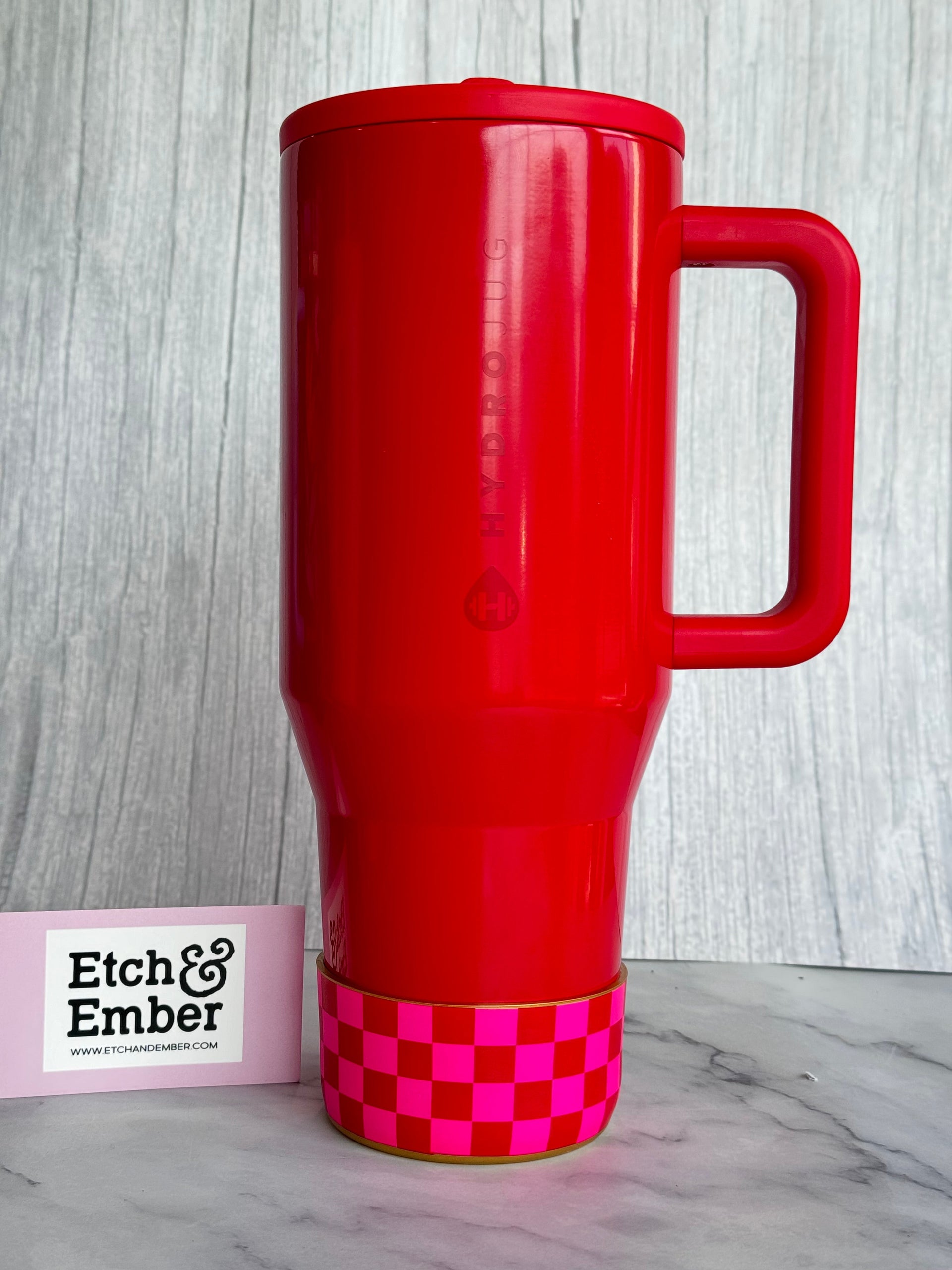 Red & Pink Checkers  Boot