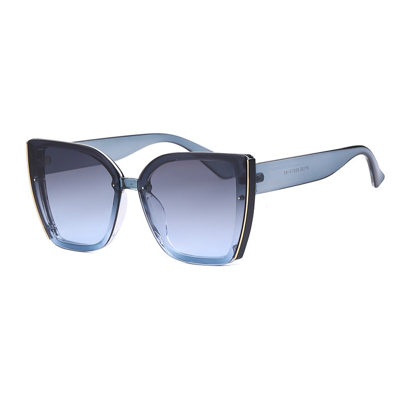 Oversized Cat-Eye Sunglasses UV Protection Trendy Fashion Shades