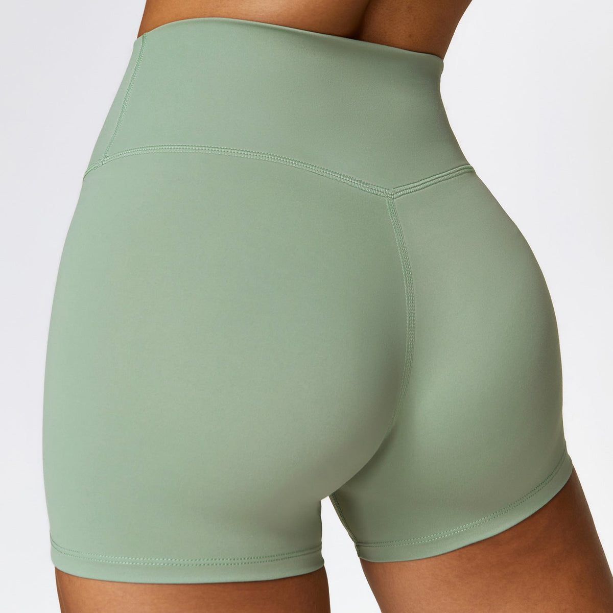 Women's High-Waist Hip-Lifting Yoga Shorts for Fitness & Running