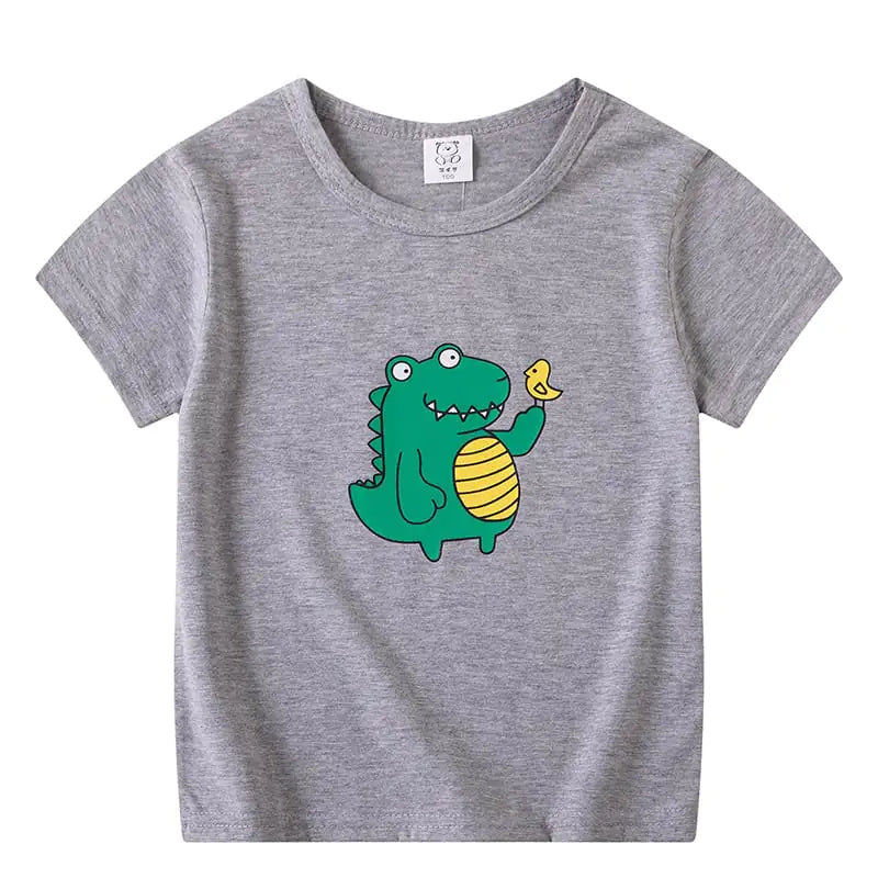 Cartoon Short Sleeve T-shirt for Kids (Boys & Girls)
