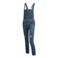 Women's Ripped Blue Denim Overalls - Harajuku Style Streetwear - Image 4