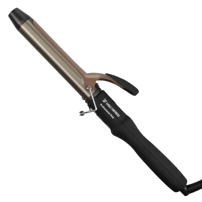 Eagle Fortress Pro Curling Iron 1" Ceramic Curling Wand JPA010 - Black