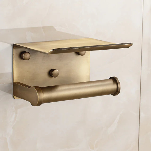 Space Aluminum Wall-Mounted Tissue Holder for Bathroom