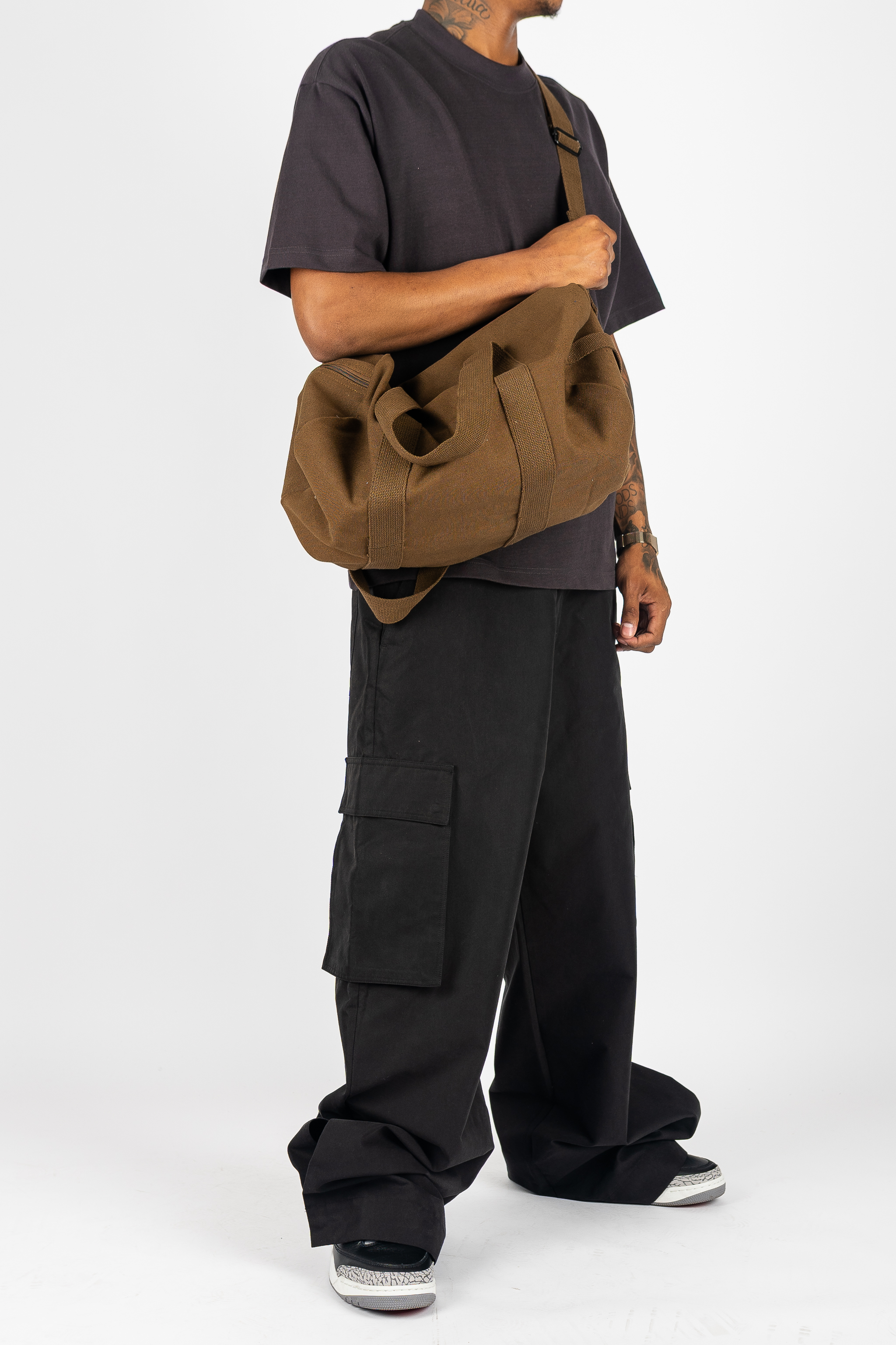 Canvas Shoulder Duffle Bag
