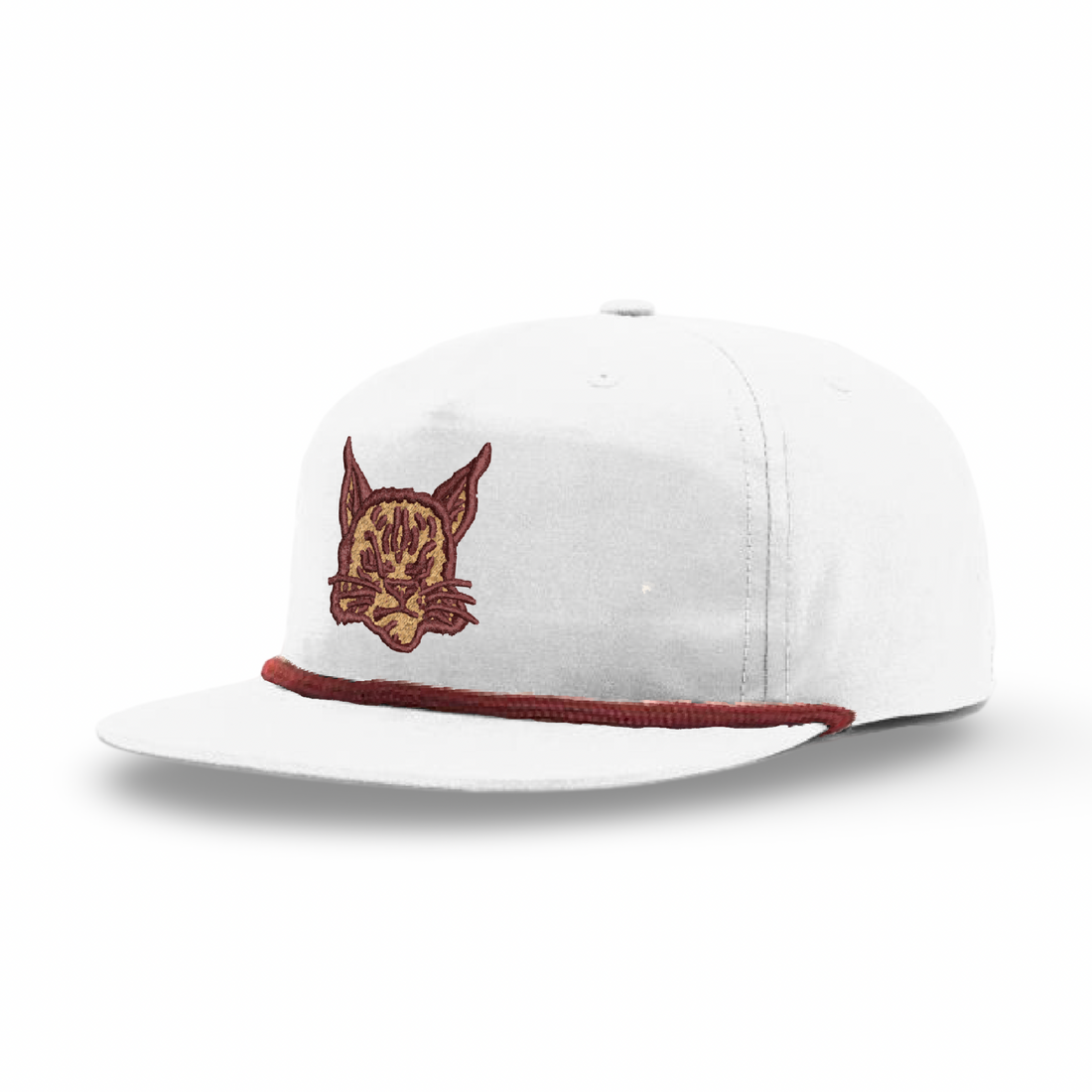 Texas State Retro SWT rope hat with vintage embroidered lettering and contrast rope brim.