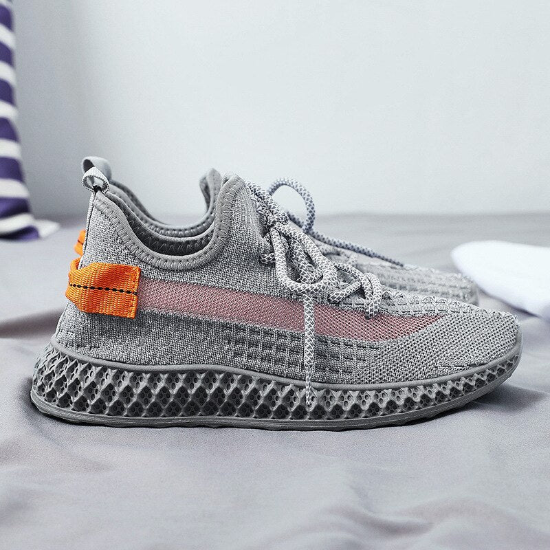 Women's Harajuku Summer Knitted Mesh Lace-Up Sneakers