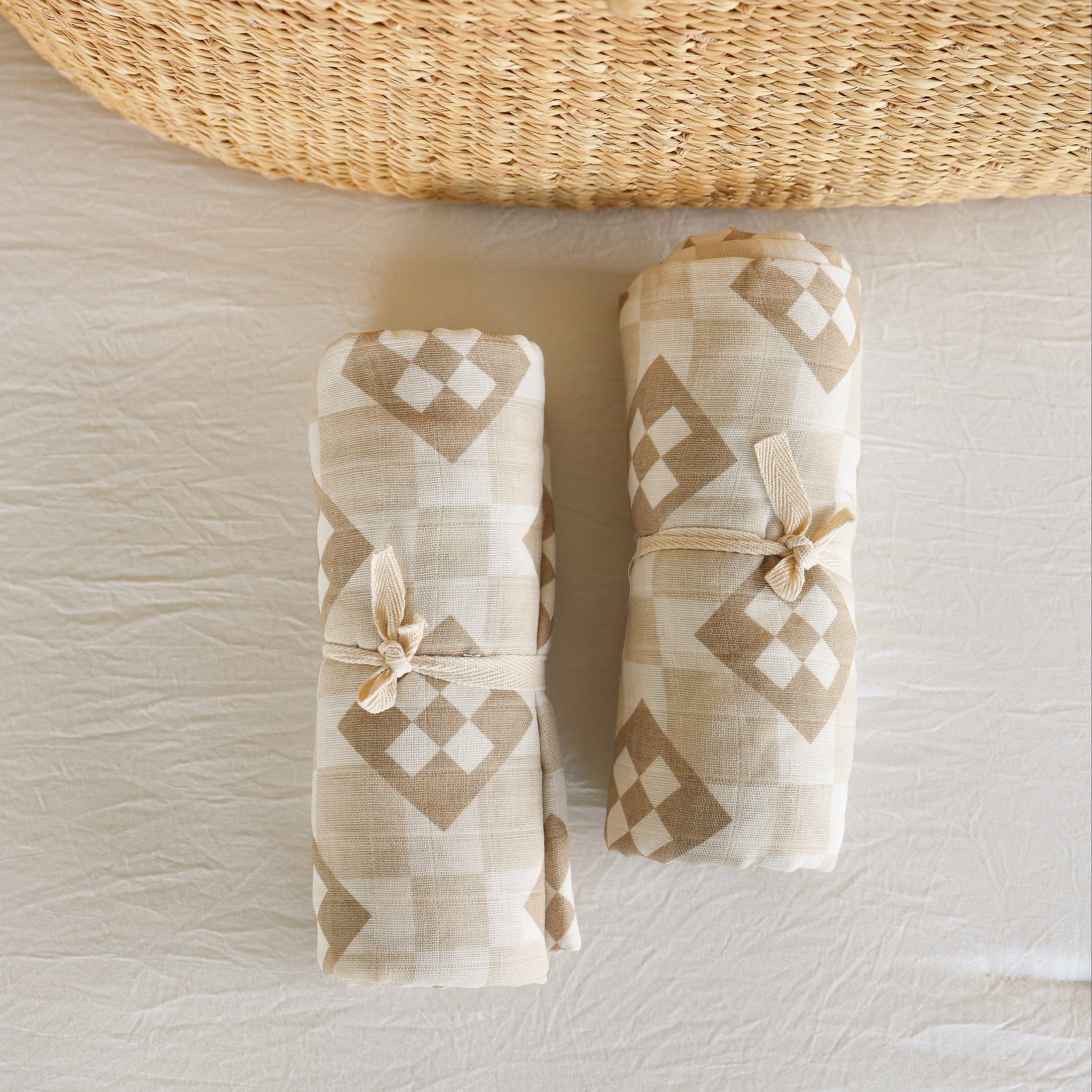 Muslin Swaddle Blanket Cottage Quilt 47x47