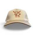 Doodle Horn Snapback Hat - Quirky Cotton Streetwear Accessory