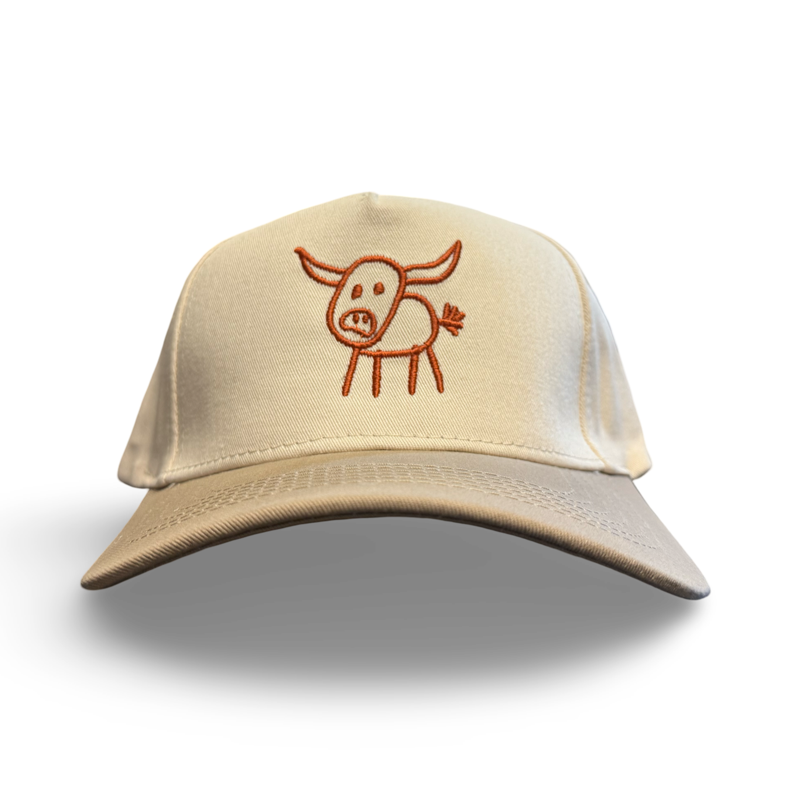 Doodle Horn Snapback Hat - Quirky Cotton Streetwear Accessory