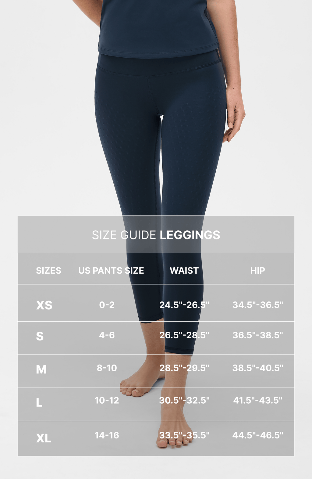 Lymphatic Drainage Compression Leggings High Waisted Charcoal