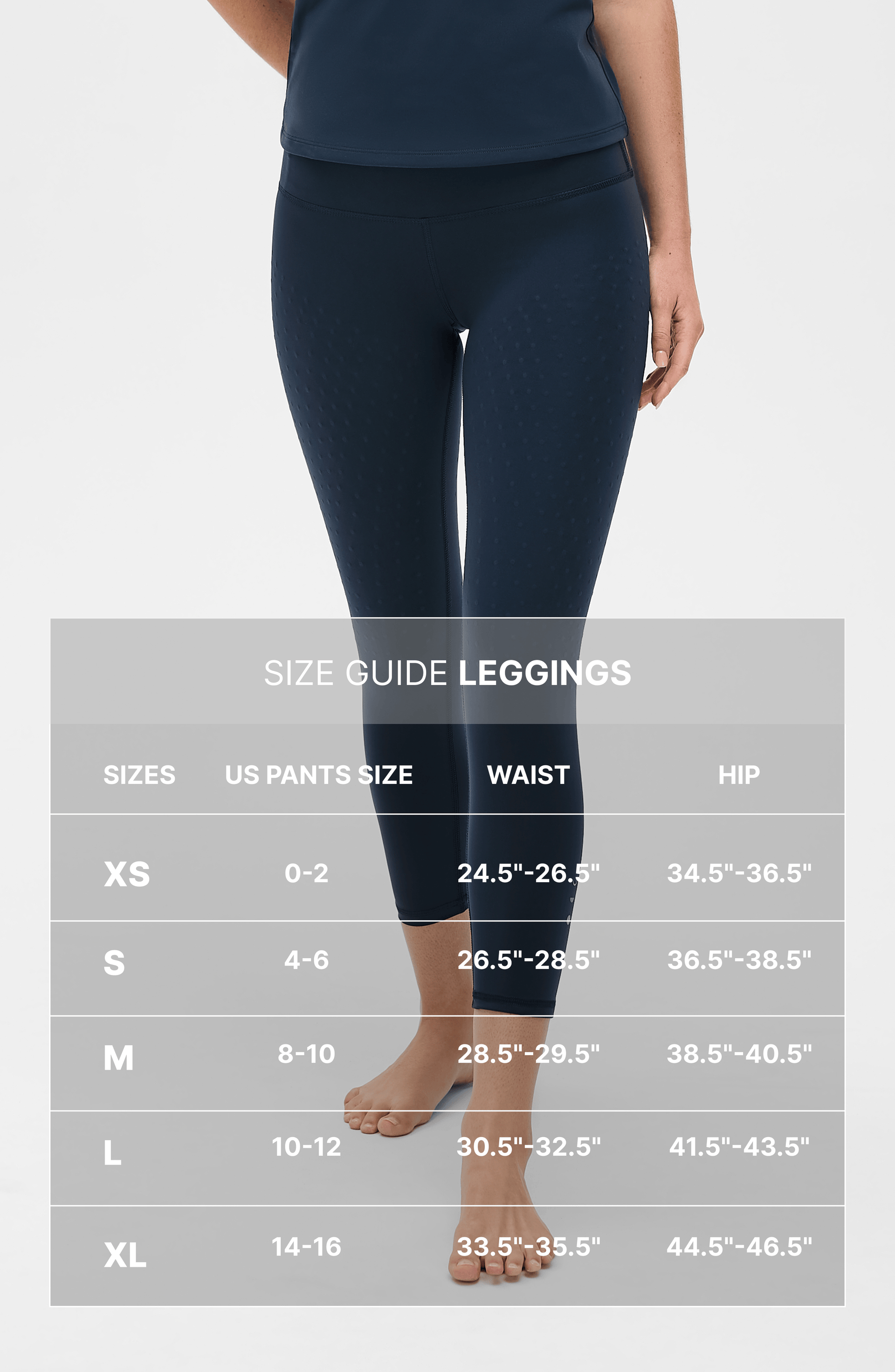 Lymphatic Drainage Compression Leggings High Waisted Charcoal