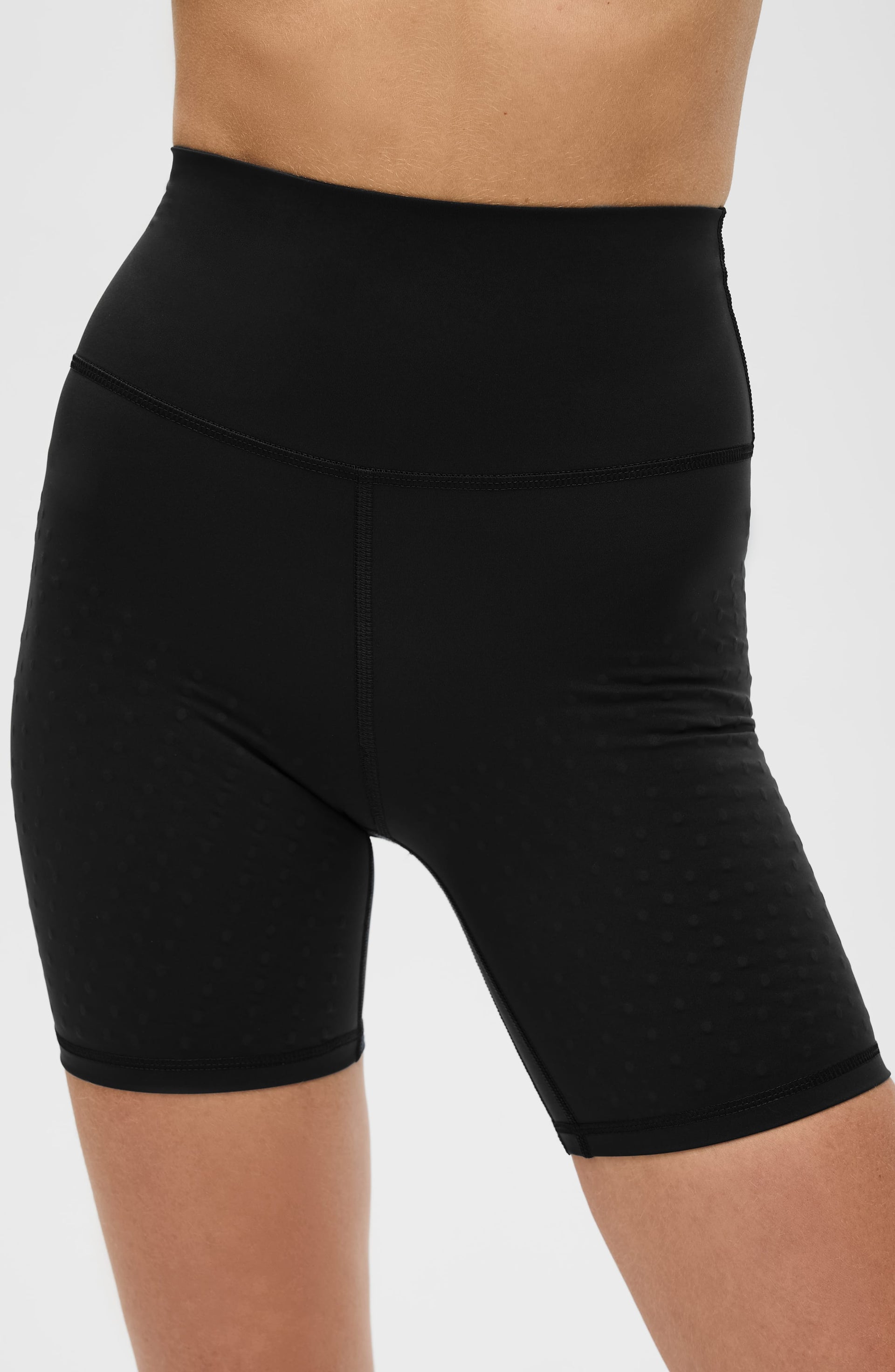 High-Waisted Lymphatic 7.5" Bike Shorts for Women in Black & Olive
