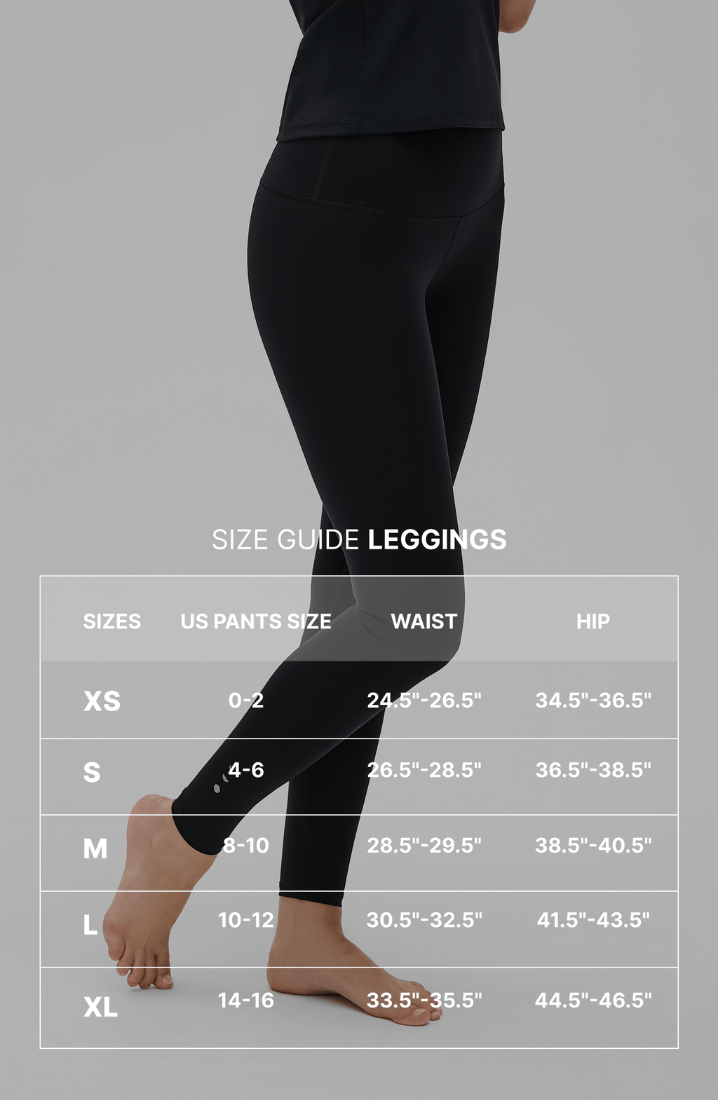 Lisse Compression Leggings High Waisted Minimalist Black
