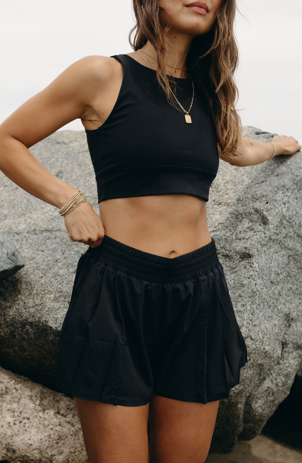 L'Original Flowy Short: Dual-Layer Women's Athletic Training Shorts
