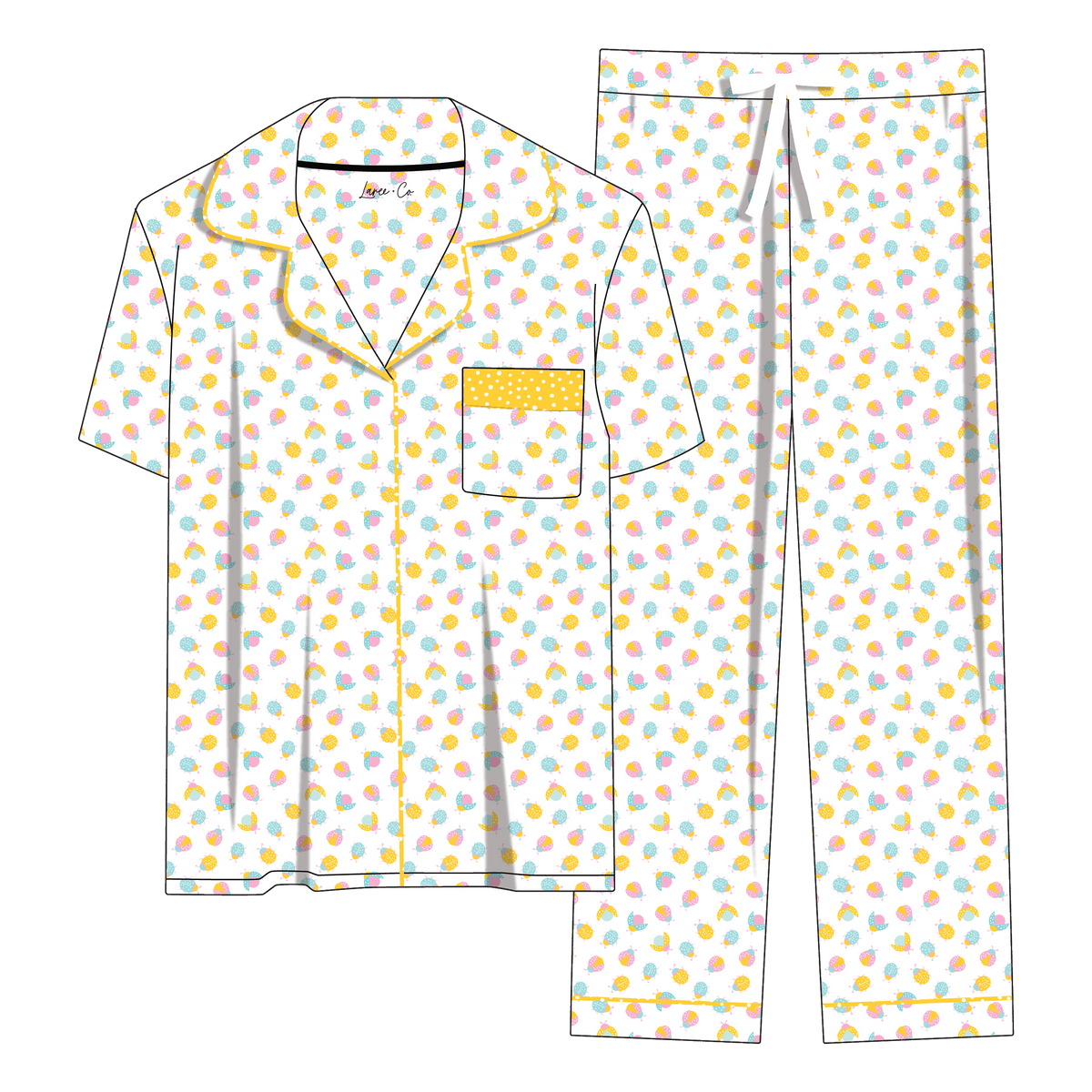 Eloise Ladybugs Bamboo Women's Lounge Set (Pre-Order)