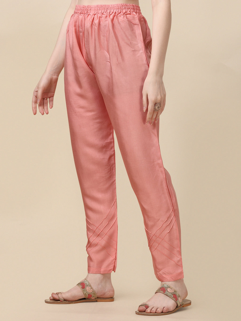 Multicolor Embroidered Rayon Kurta with Pant and Dupatta Set